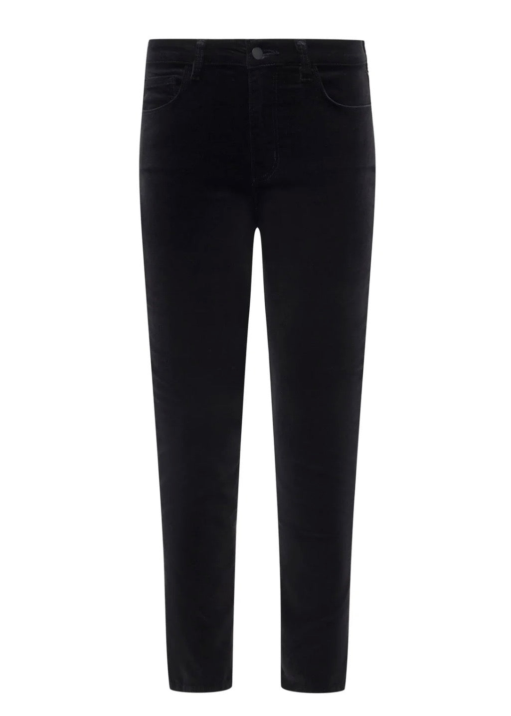 Celestia Velvet Slim-Leg Jean