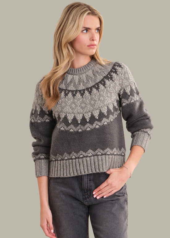 Lea Pattern Pullover - Washed Black