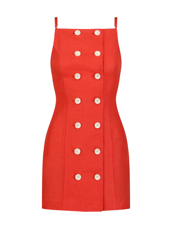 Double Breasted Tank Dress