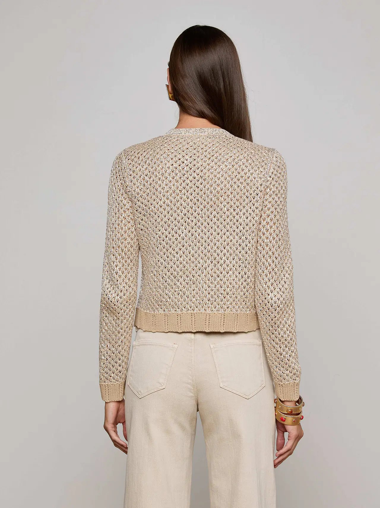 Blanca Sequin Sweater - Gold