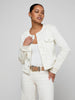 Yarin Collarless Jacket - Light Ecru