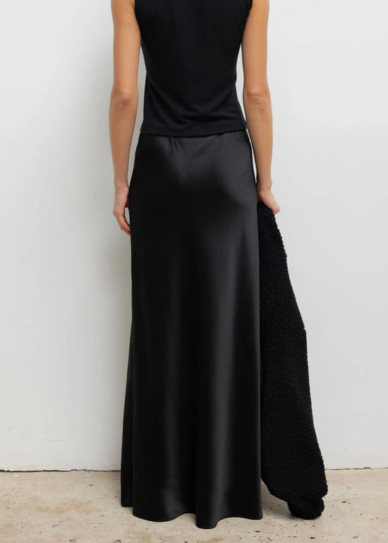 Barb Bias Skirt - Black