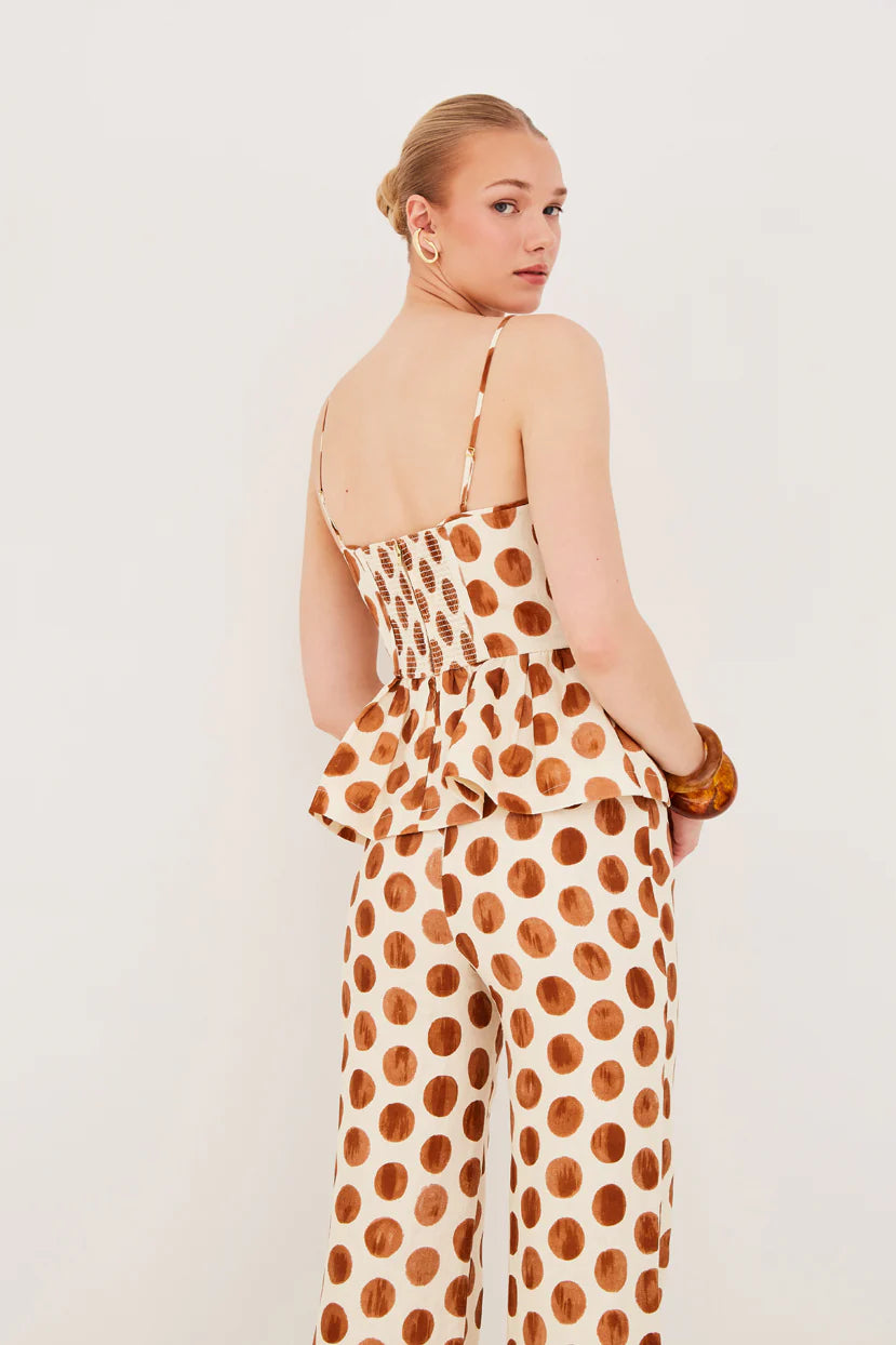 Alba Top - Celeste Spot Ginger