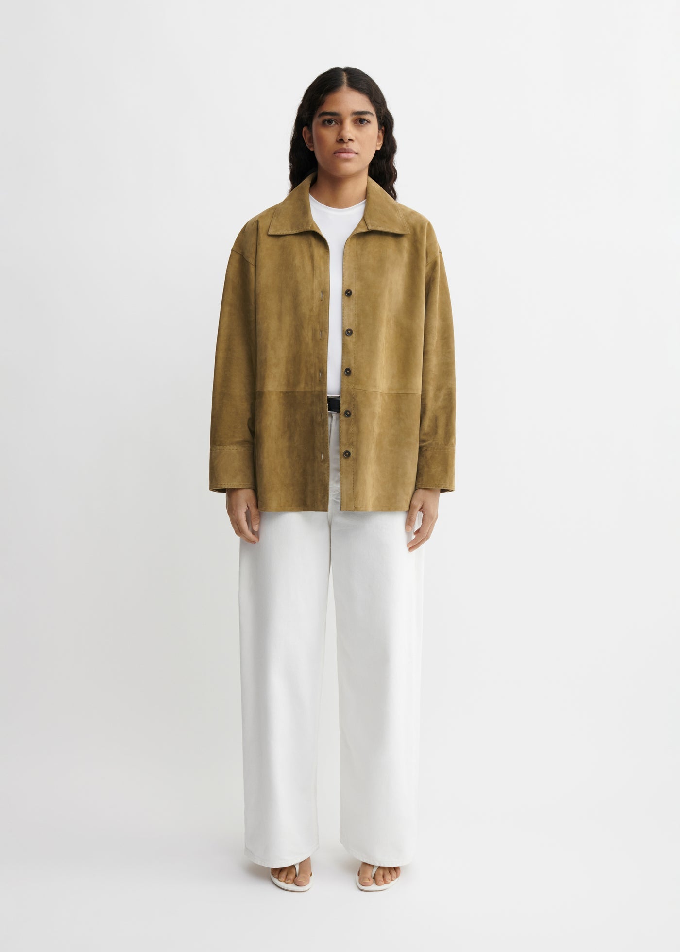 Catarine Suede Jacket - Olive