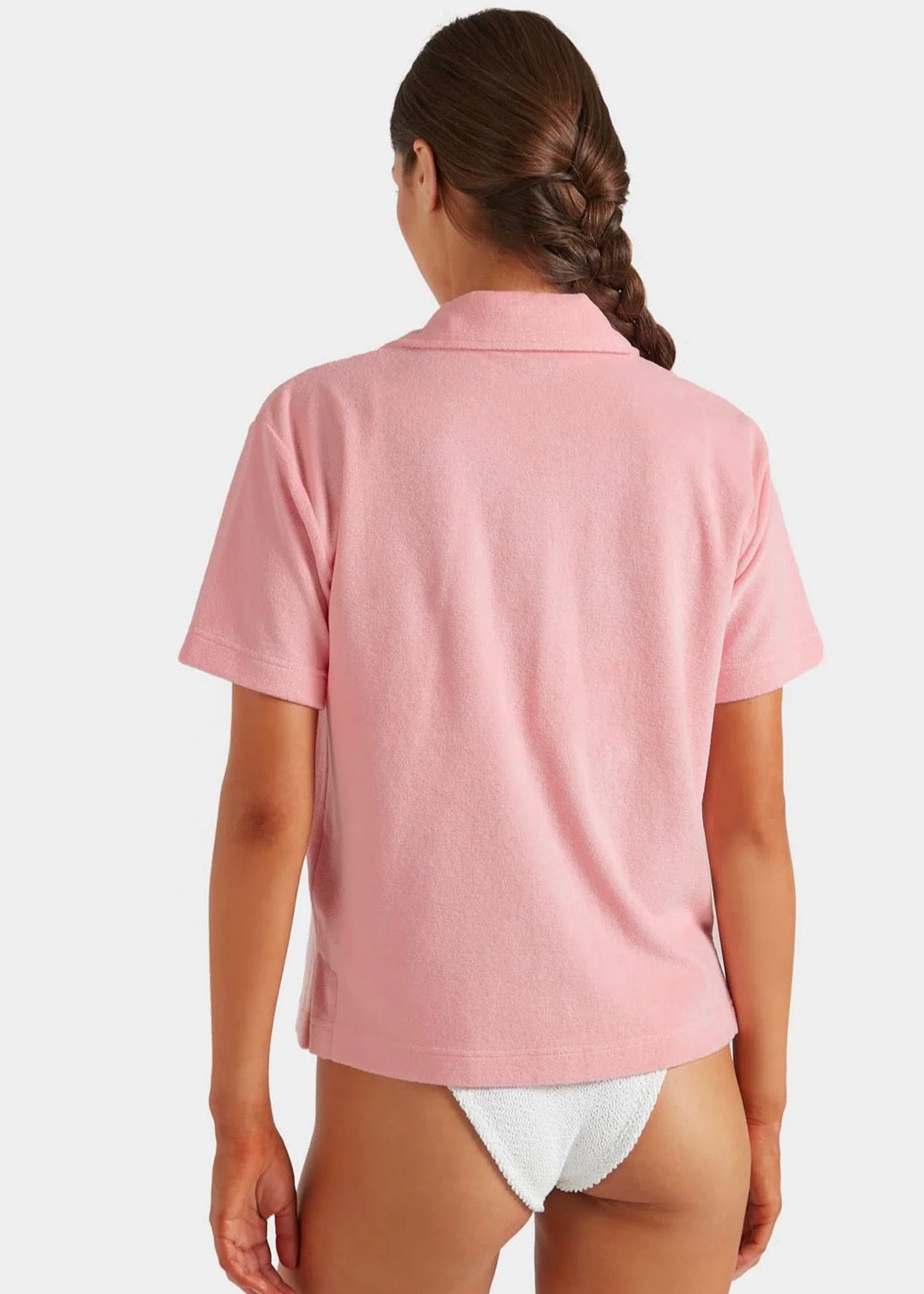 Terry Resort Shirt - Pink