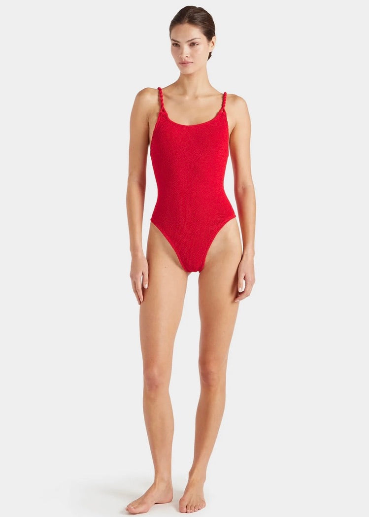 Camille 1 Piece Swimsuit - Red