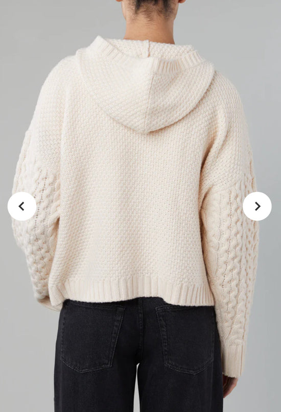 Dakota Zip Sweater - Cream