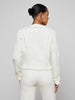 Yarin Collarless Jacket - Light Ecru