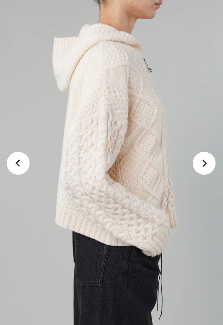 Dakota Zip Sweater - Cream