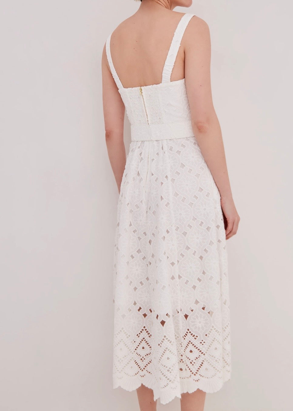 Calypso Dress - White Eyelet