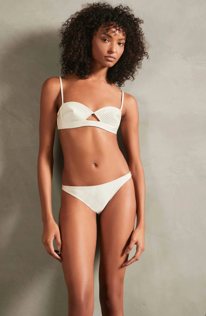 Matelasse Straps Bikini - Off White