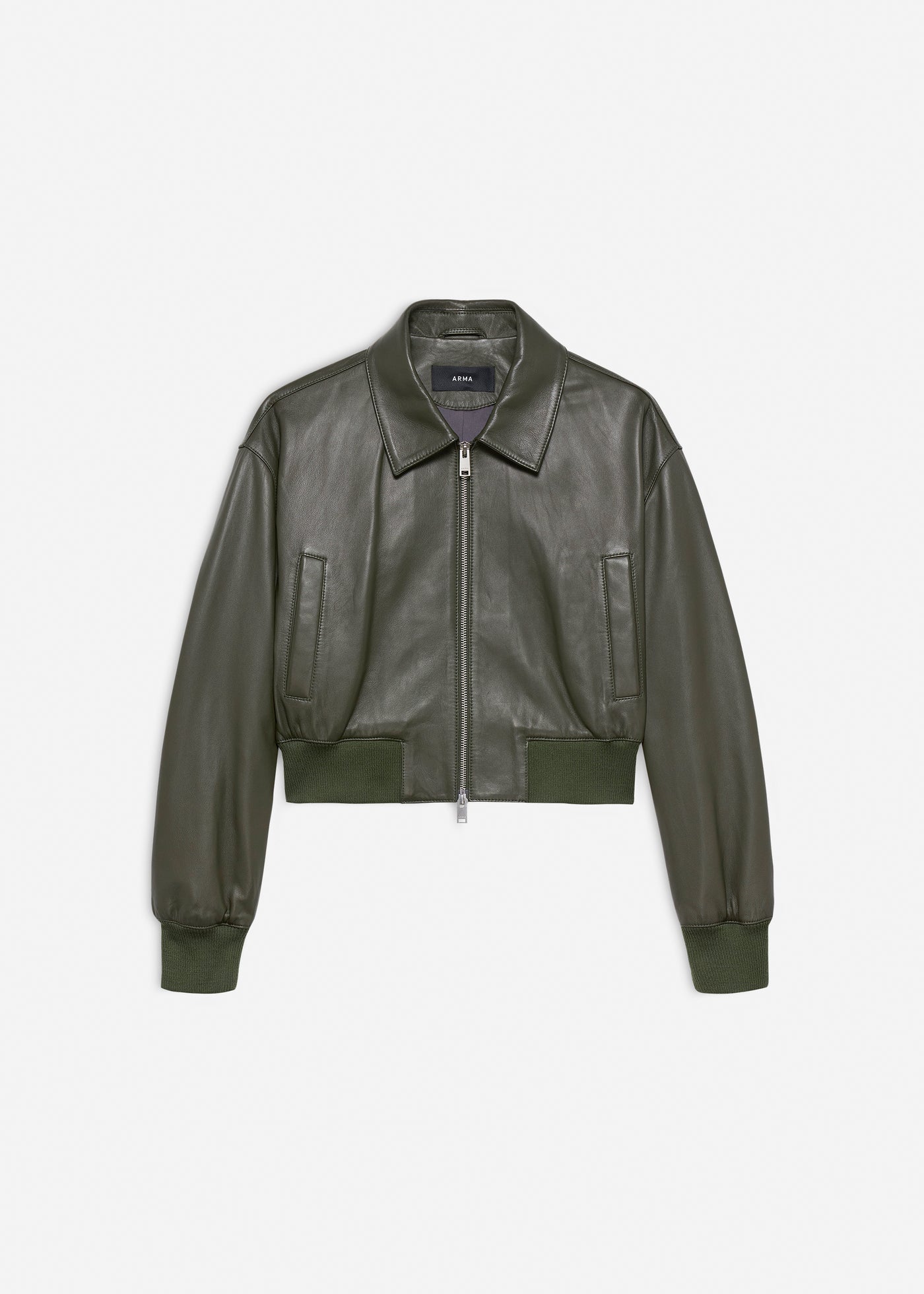 Desy Leather Jacket - Dark Green
