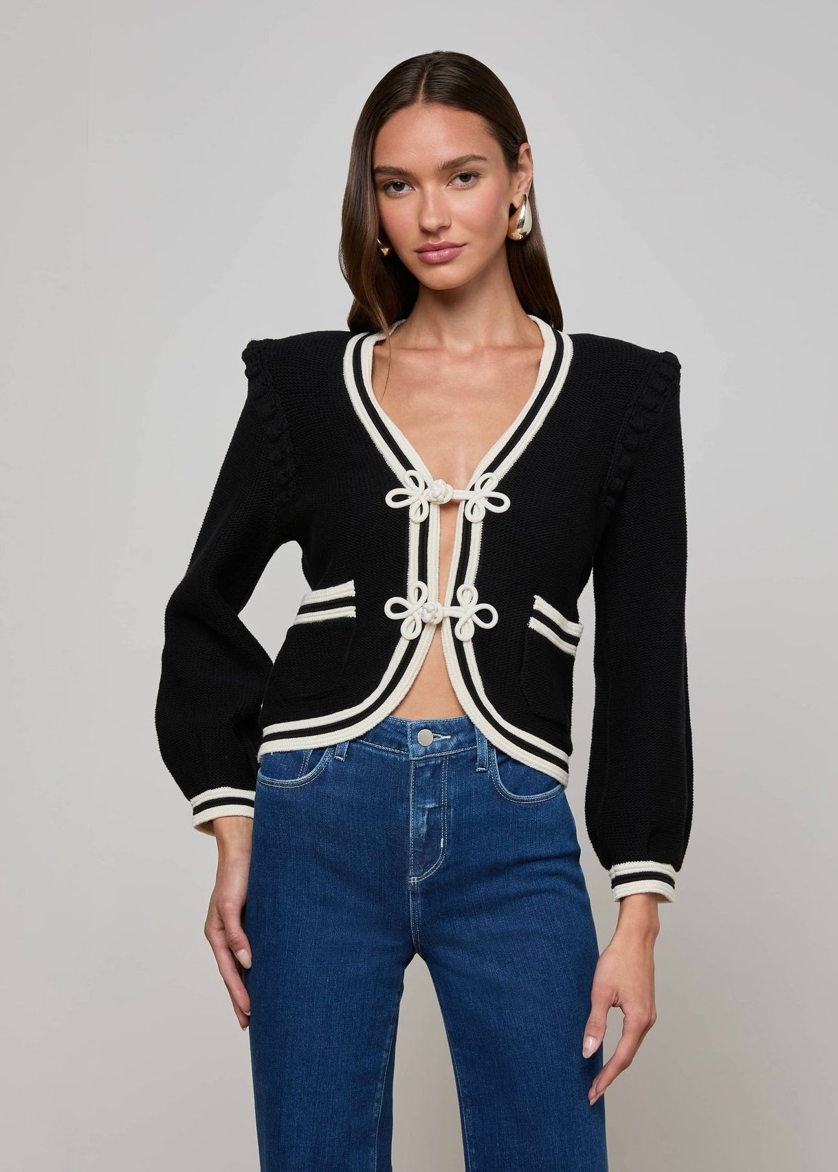 Katio Trim Cropped Cardi