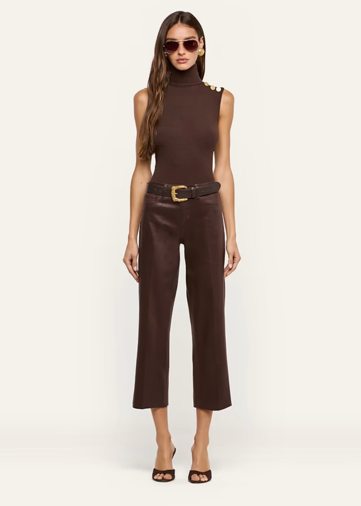 Wanda H/R Crop Jean - Java Coated
