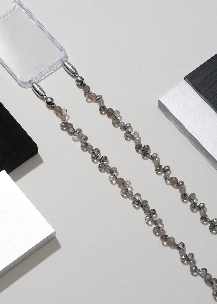 Faceted Crystal Crossbody - Black Diamond