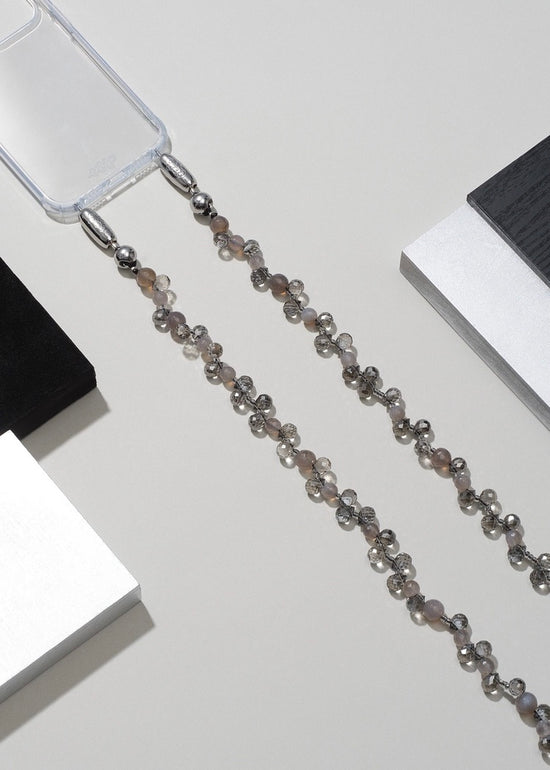 Faceted Crystal Crossbody - Black Diamond
