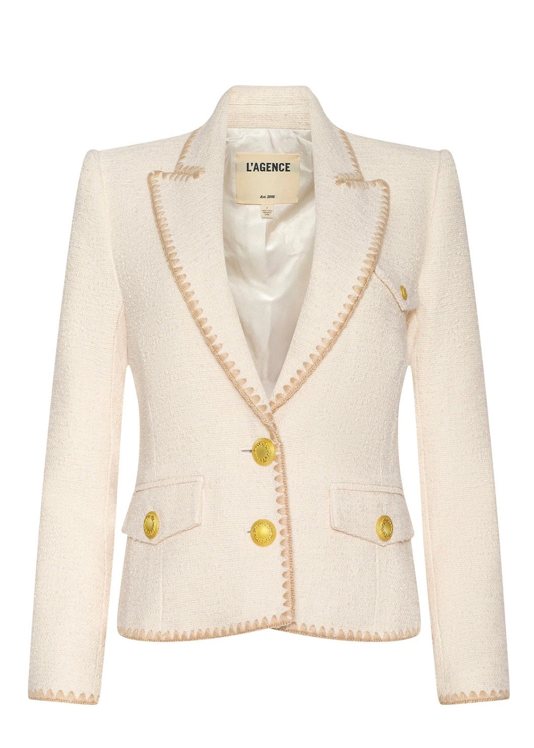 Wylla Structured Blazer - Ecru