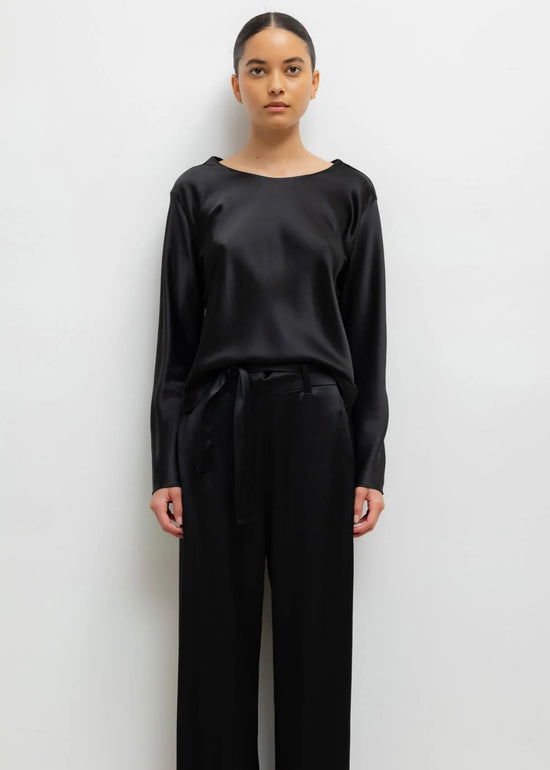 Barb Long Sleeve Crew - Black