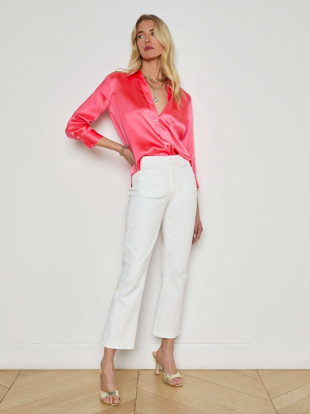 Noya H/R Patch Pocket Jean - Blanc