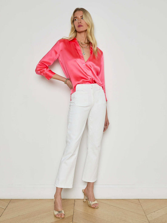 Noya H/R Patch Pocket Jean - Blanc