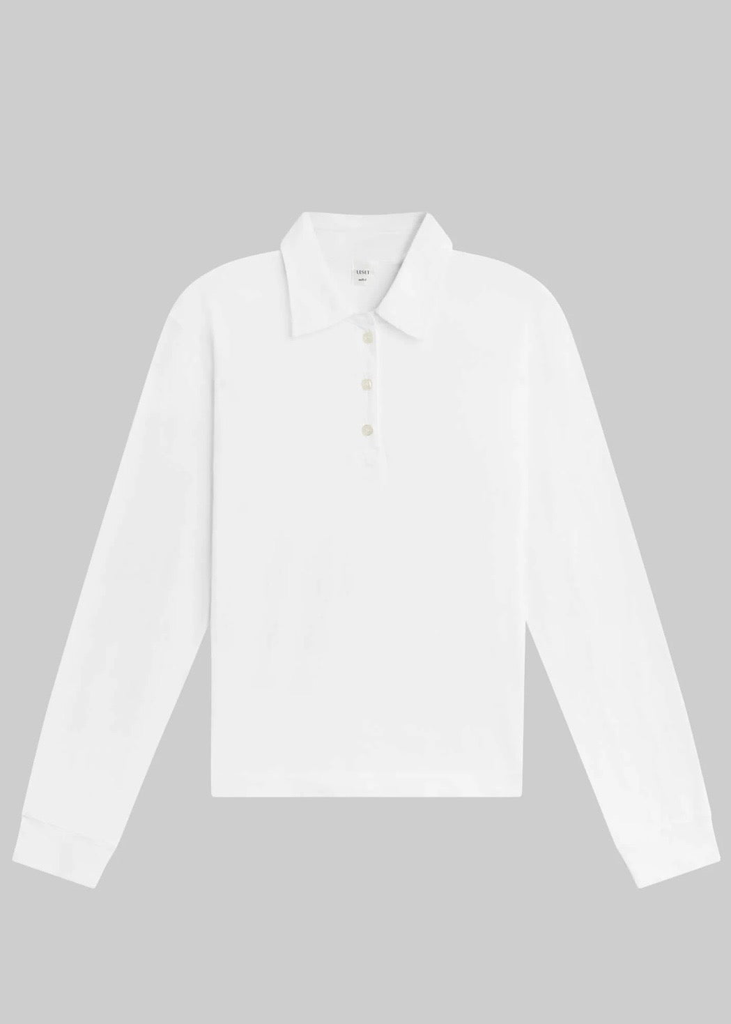 Margo Long Sleeve Polo - White