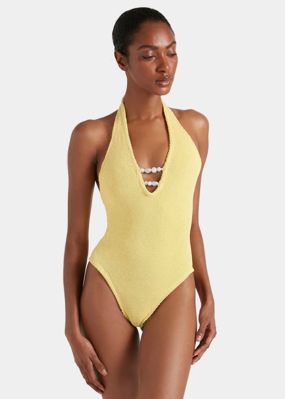 Adriana Beaded Swim - Butter