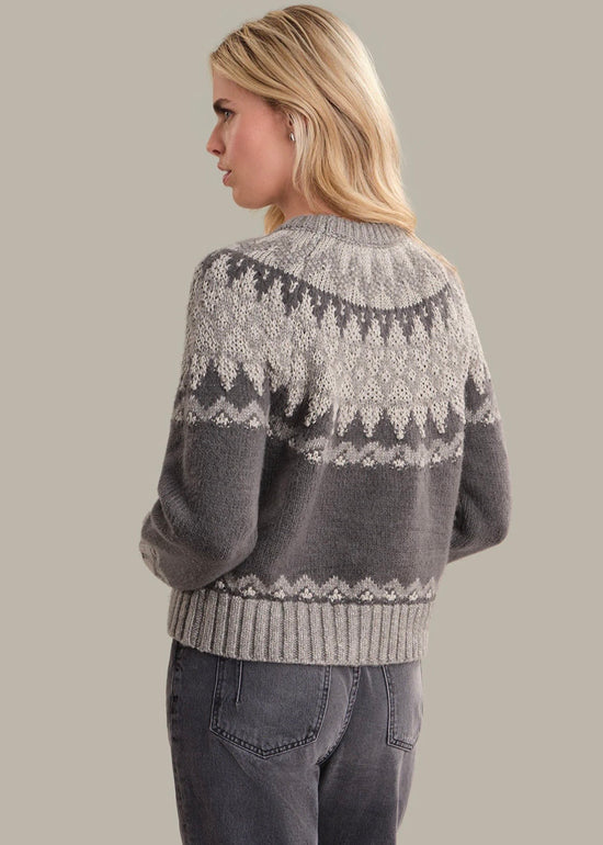 Lea Pattern Pullover - Washed Black