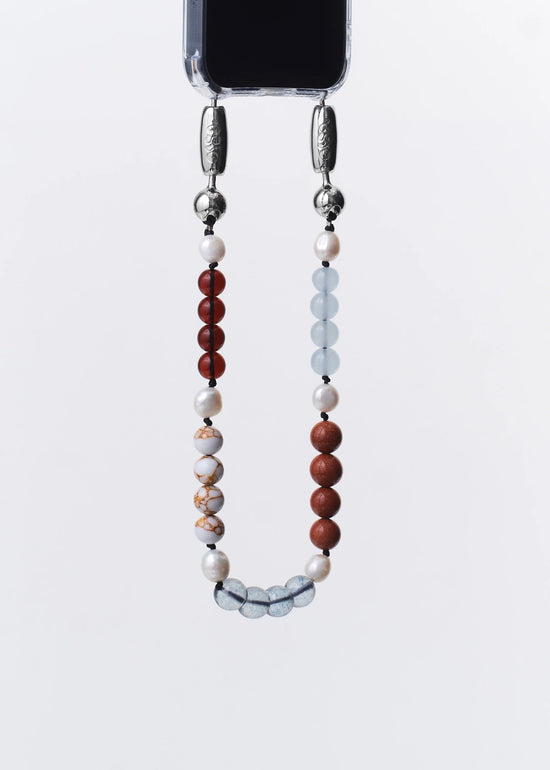 Stone and Pearl Wristlet