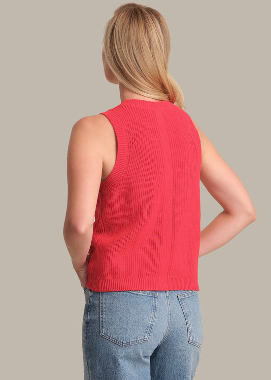 Scottie Crew Neck Vest - True Red