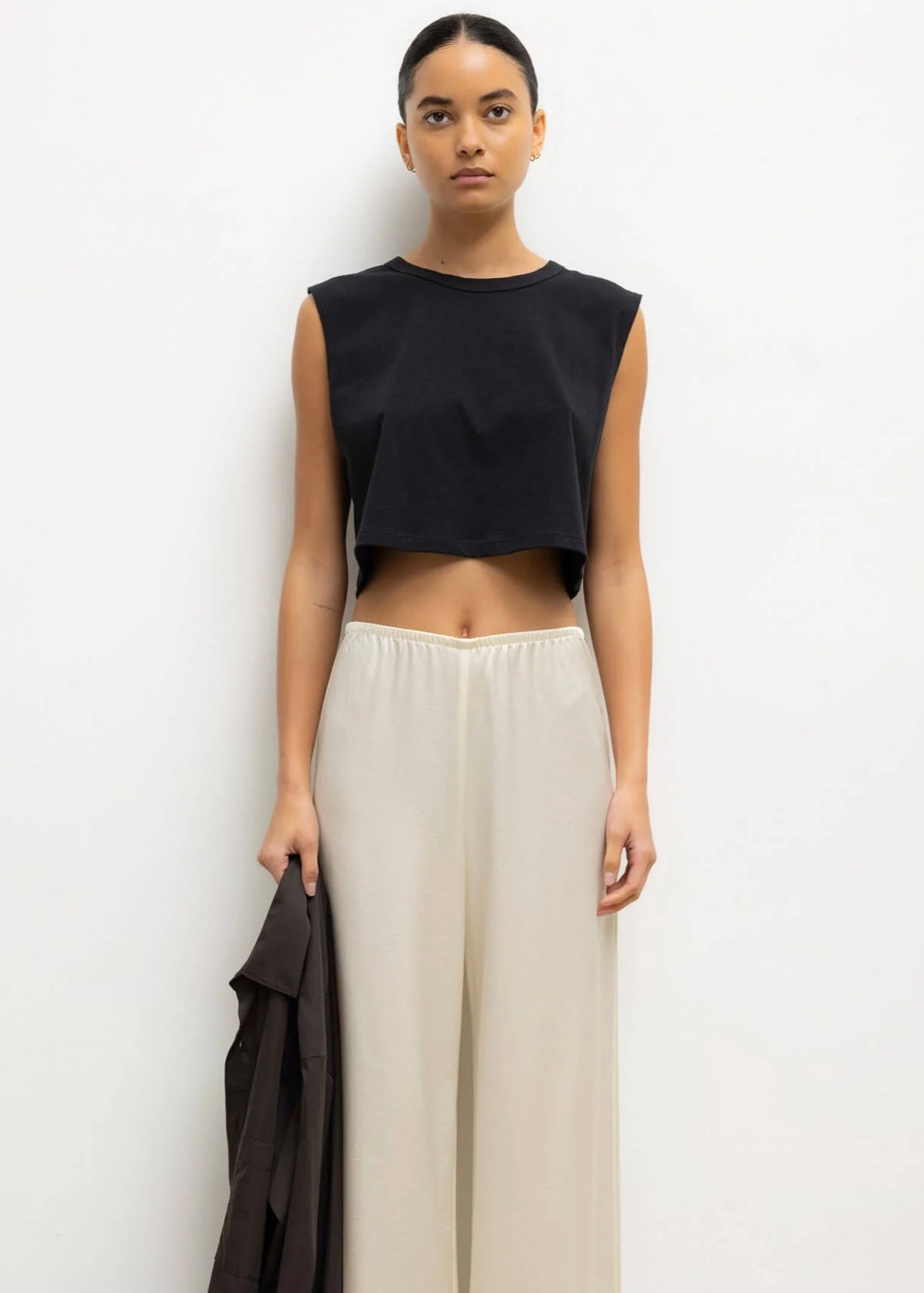 Barb Wide Leg Pant - Creme