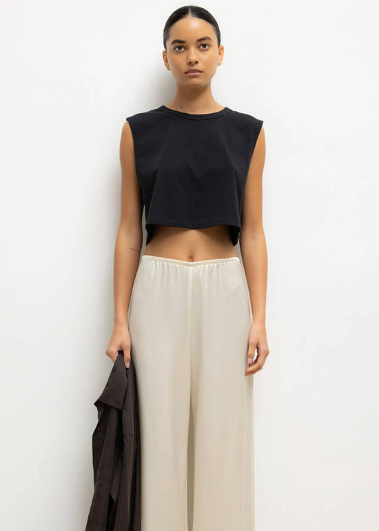 Barb Wide Leg Pant - Creme