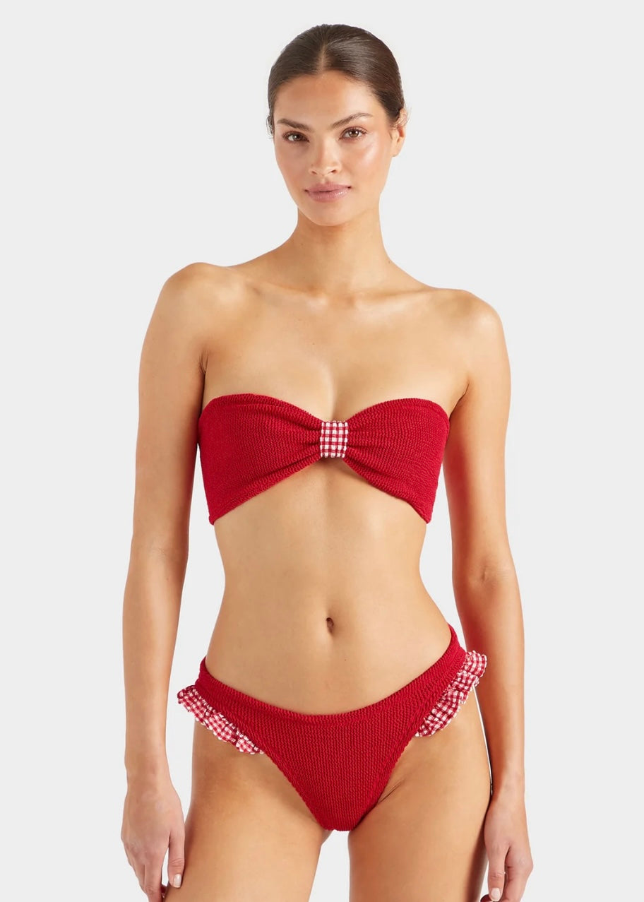 Jean Bikini - Red/Gingham