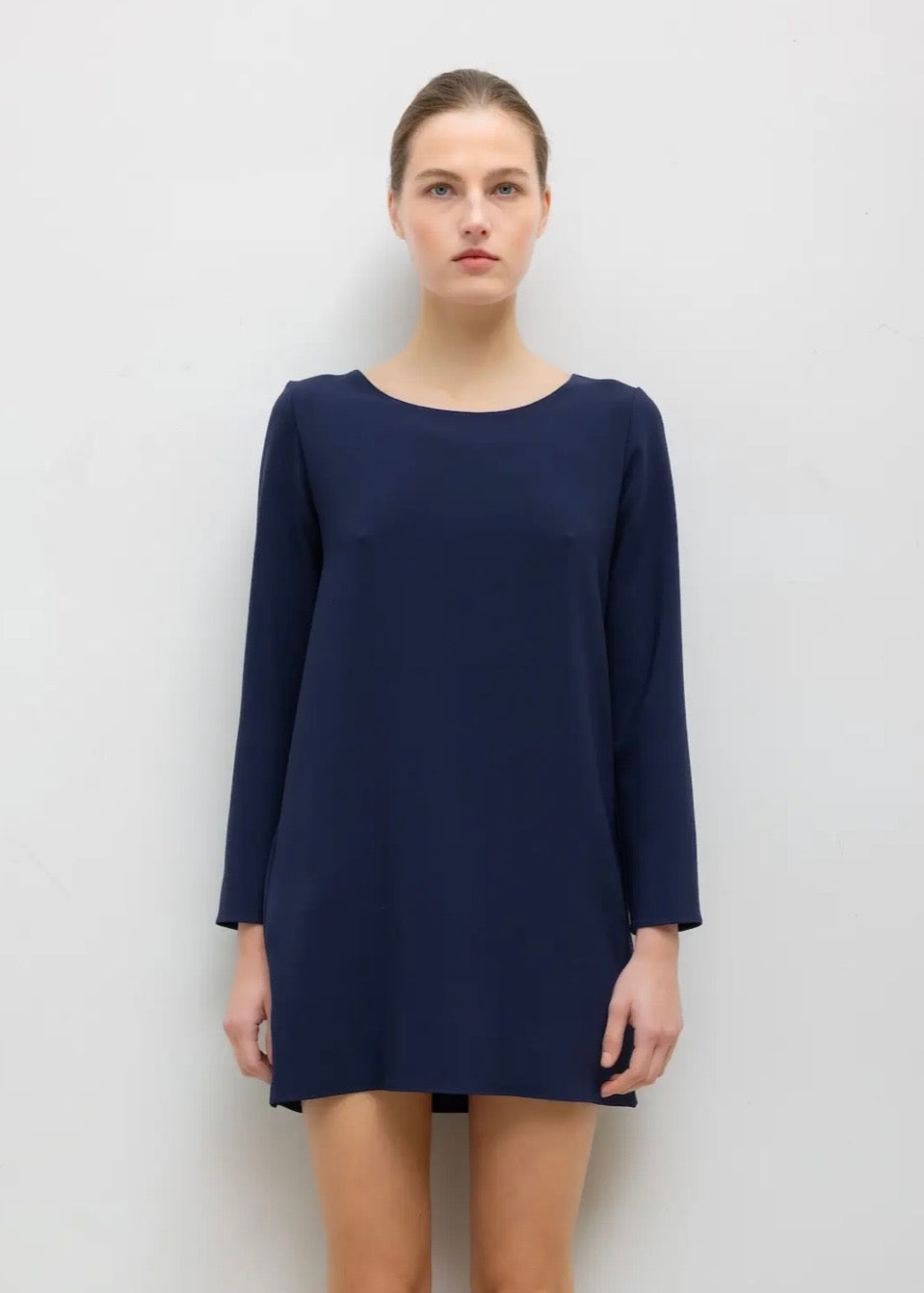 Arielle Long Sleeve Mini Dress - Midnight