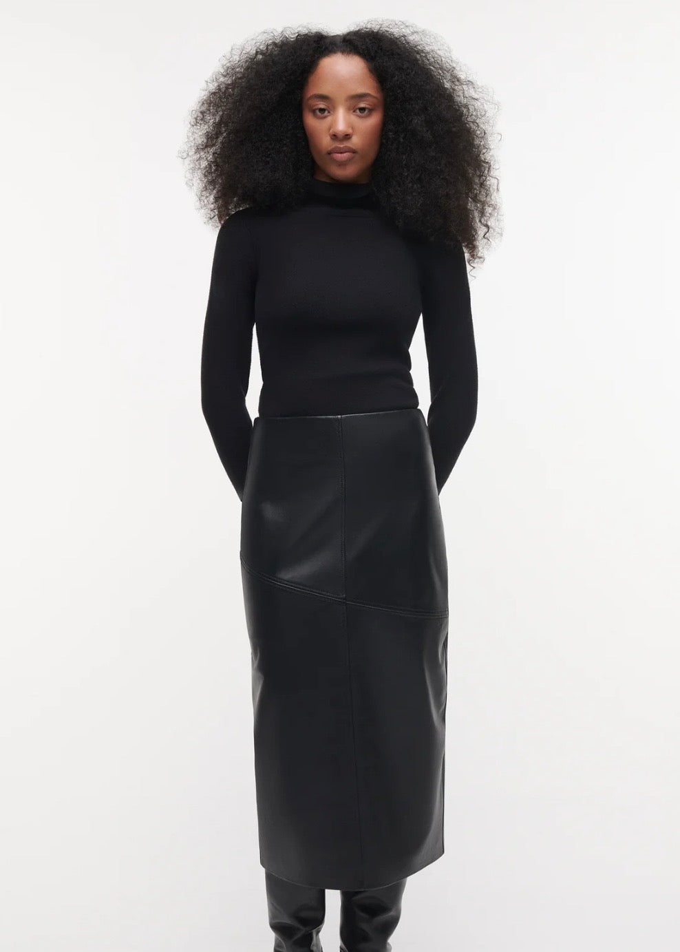 Heather Skirt - Black