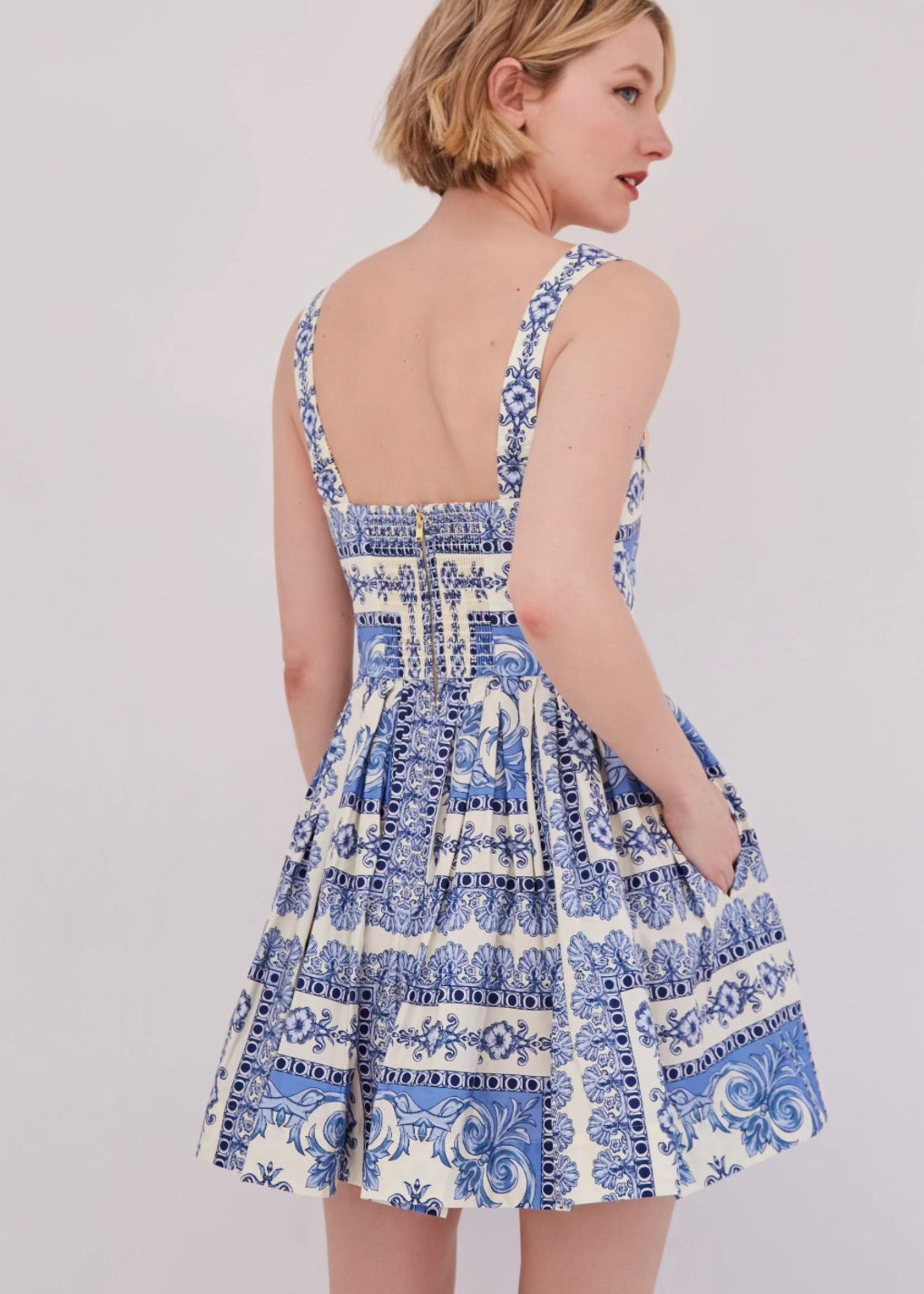 Micaela Mini Dress - Sky