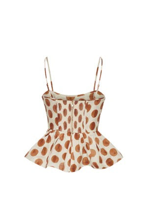 Alba Top - Celeste Spot Ginger