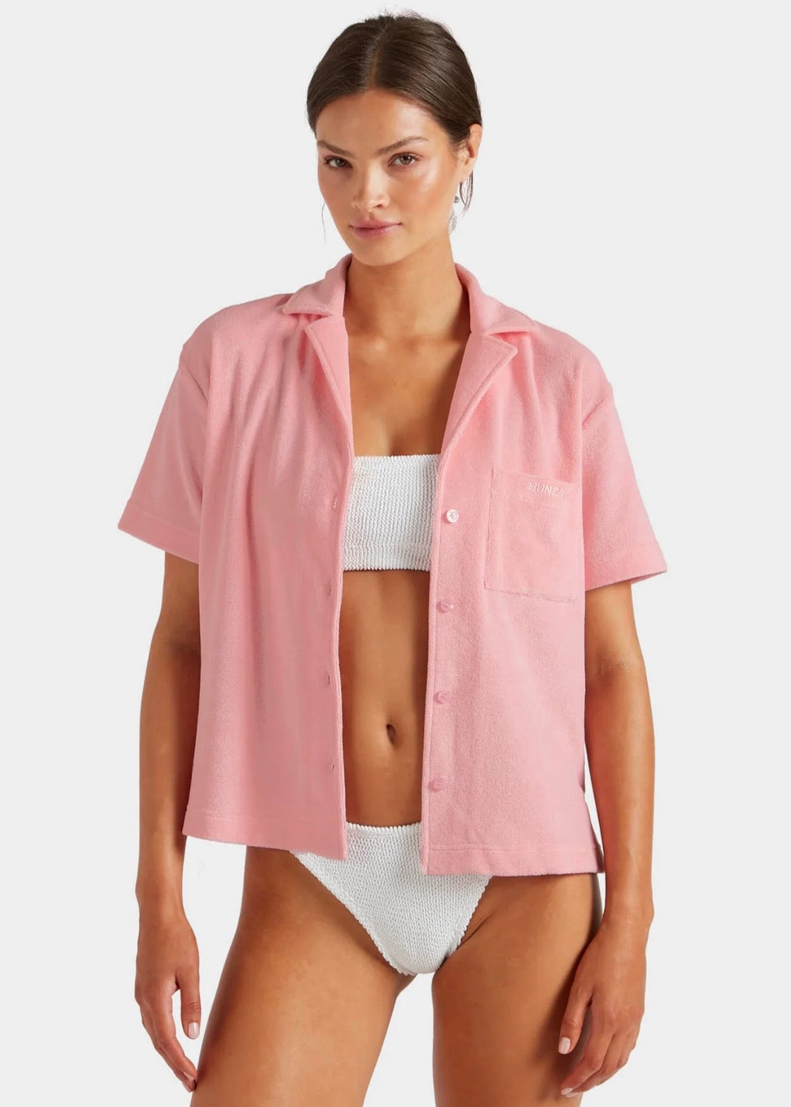 Terry Resort Shirt - Pink