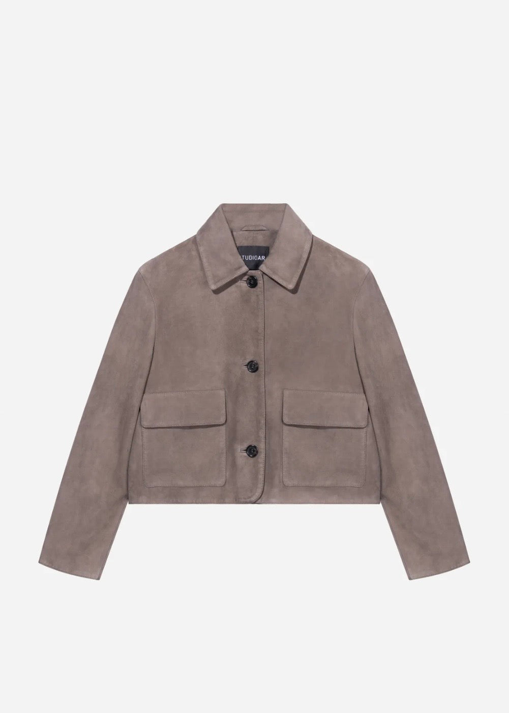 Marley Suede Jacket - Brown Grey