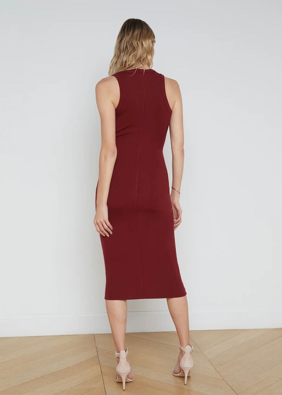 Nura Racerback Midi Dress - Syrah