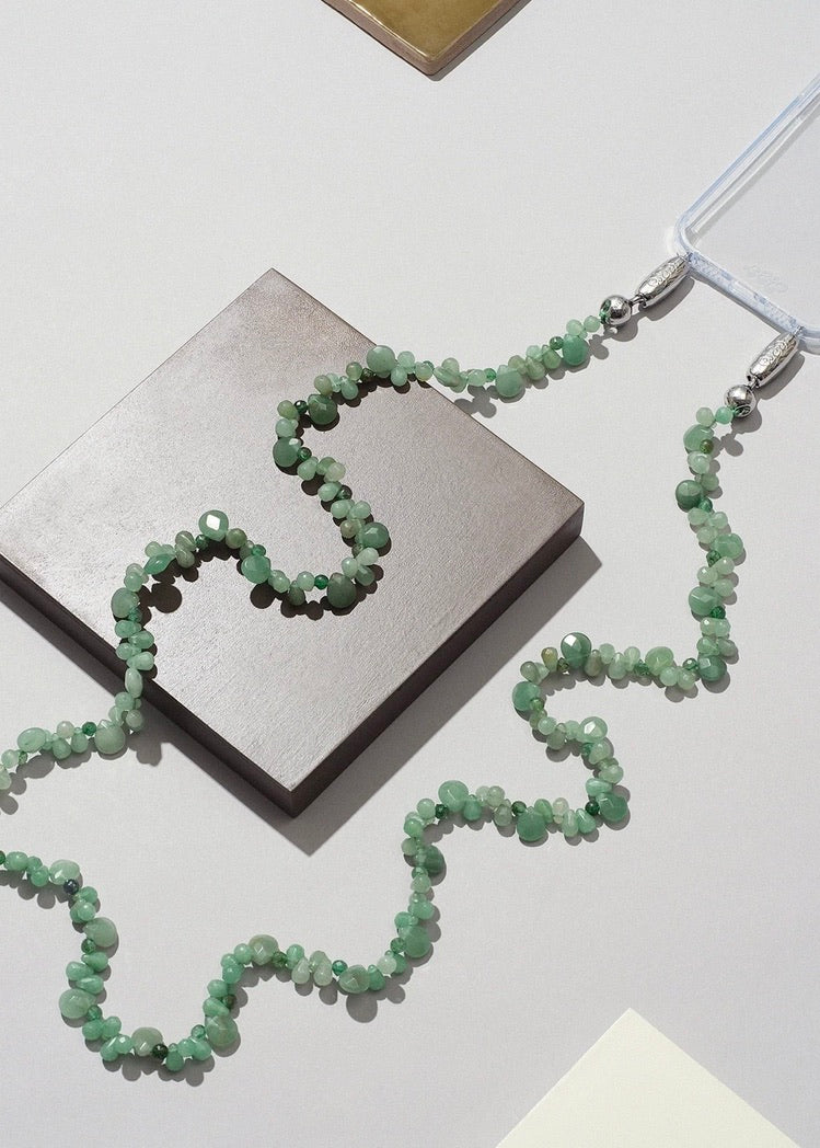 Faceted Gemstone Crossbody - Aventurine
