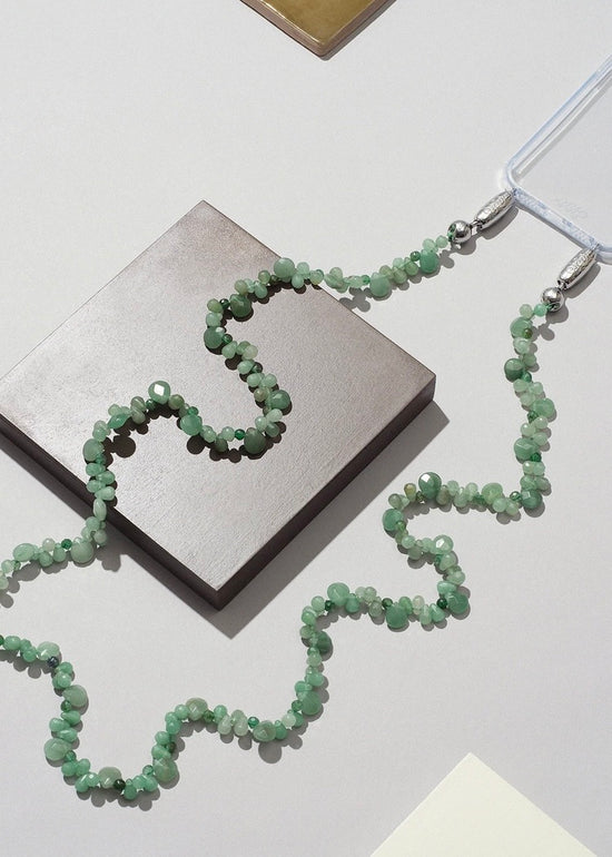 Faceted Gemstone Crossbody - Aventurine