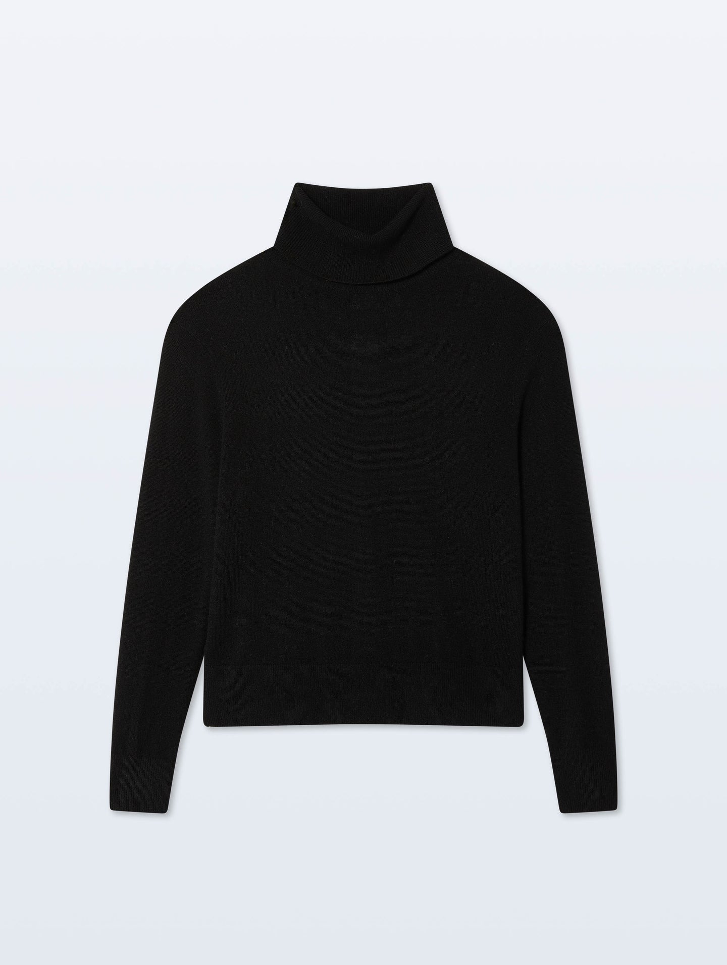 Cashmere Rib Trim Easy Cardigan - Black