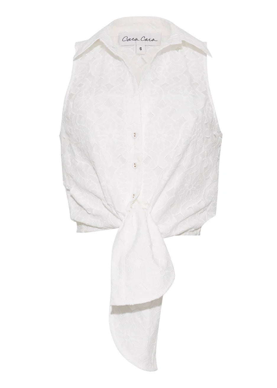 Highland Top - White Eyelet