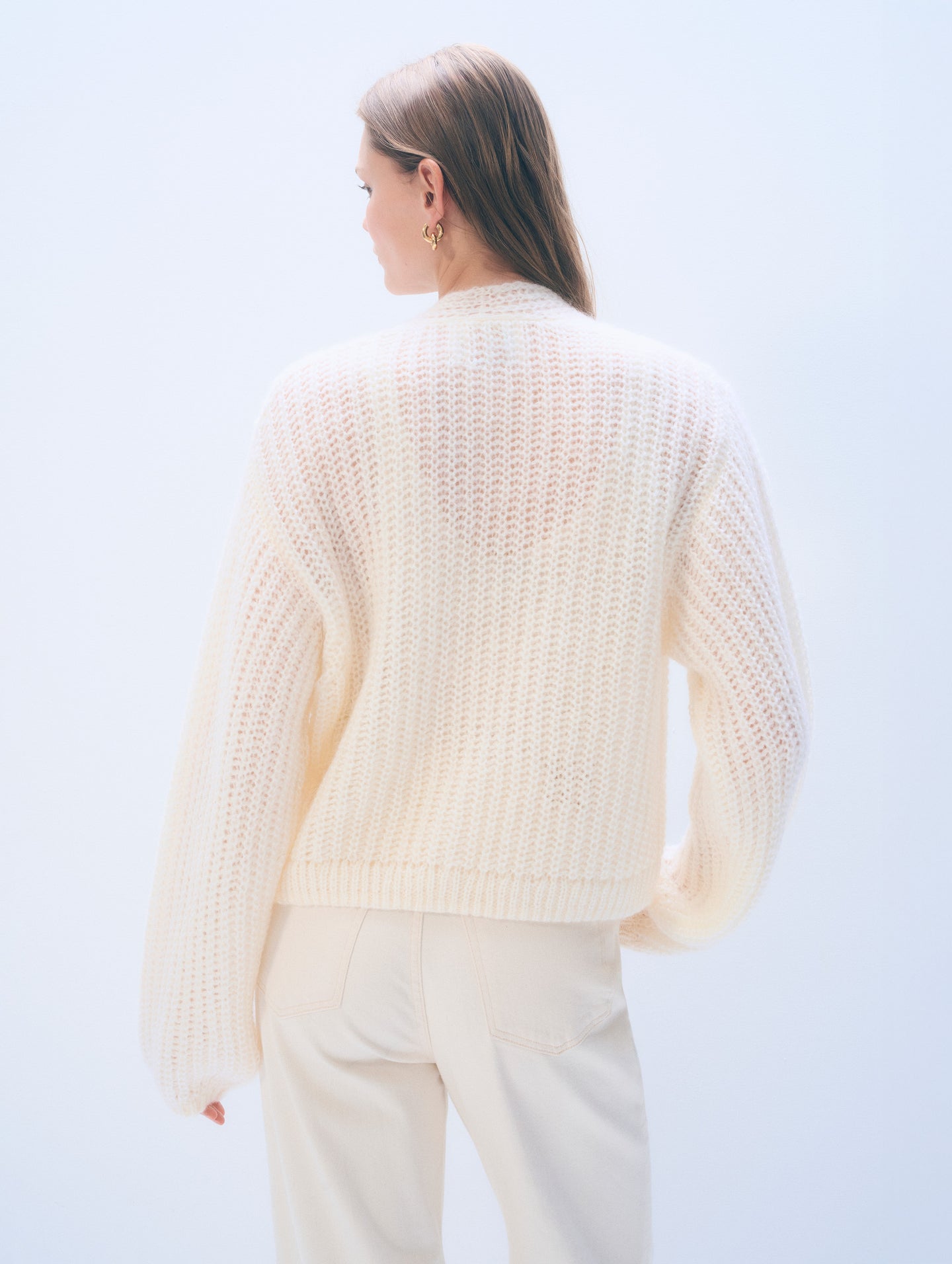 Mohair Luxe Cardigan - Ivory