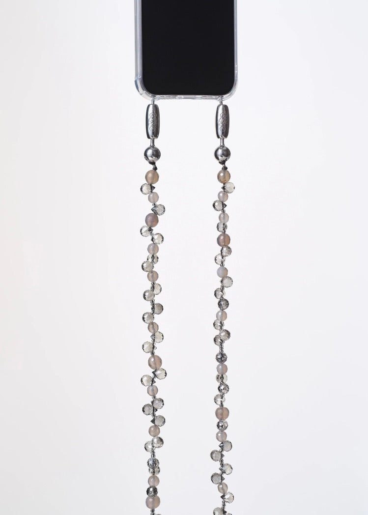 Faceted Crystal Crossbody - Black Diamond
