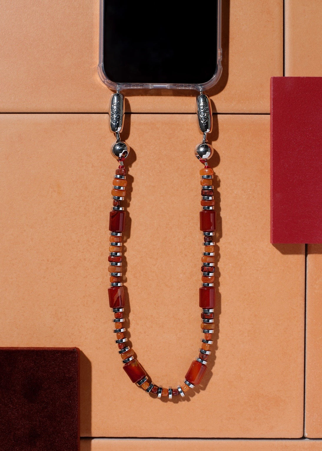 Palace Wristlet - Red Agate