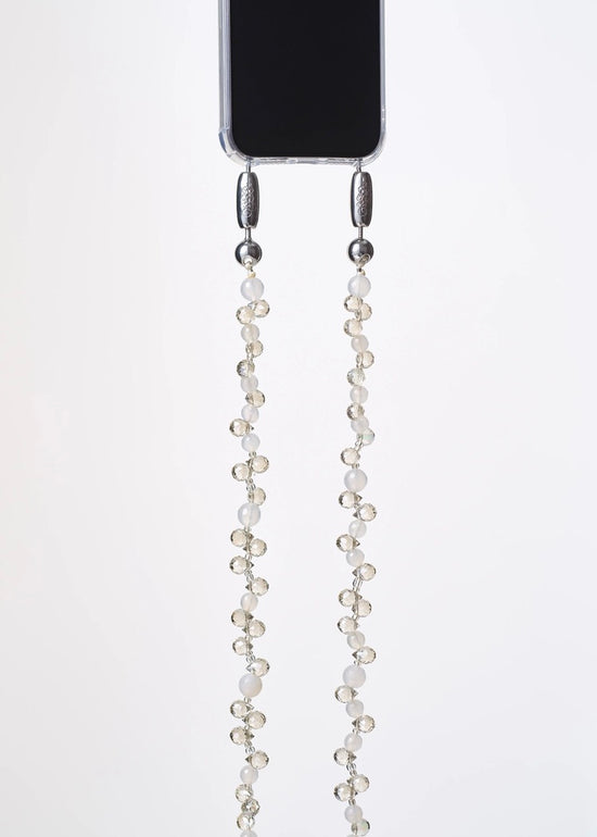 Faceted Crystal Crossbody - Champagne