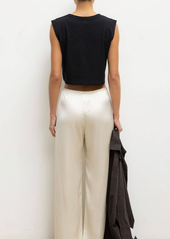 Barb Wide Leg Pant - Creme