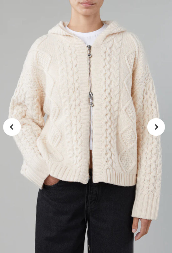 Dakota Zip Sweater - Cream