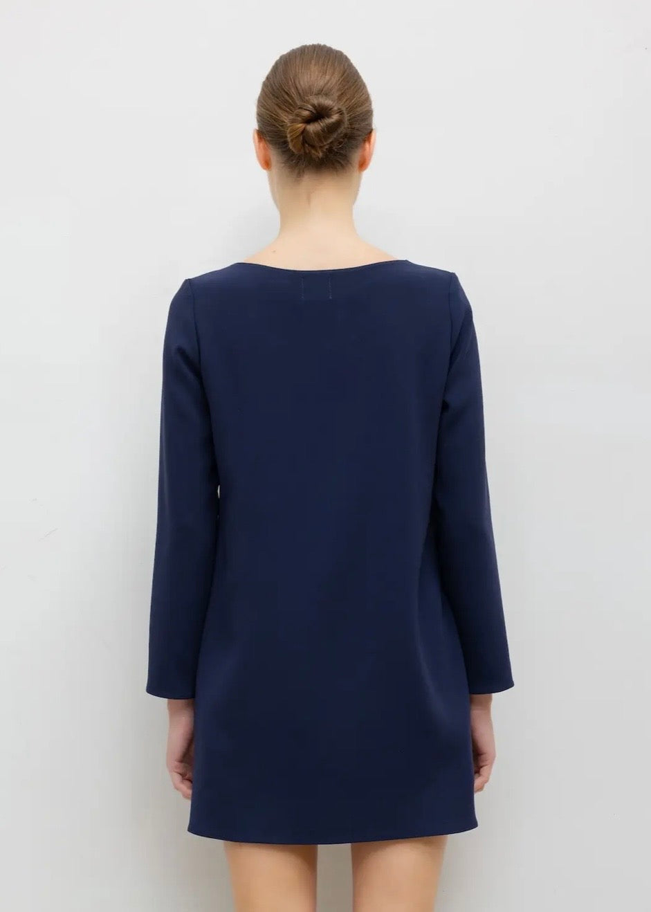 Arielle Long Sleeve Mini Dress - Midnight